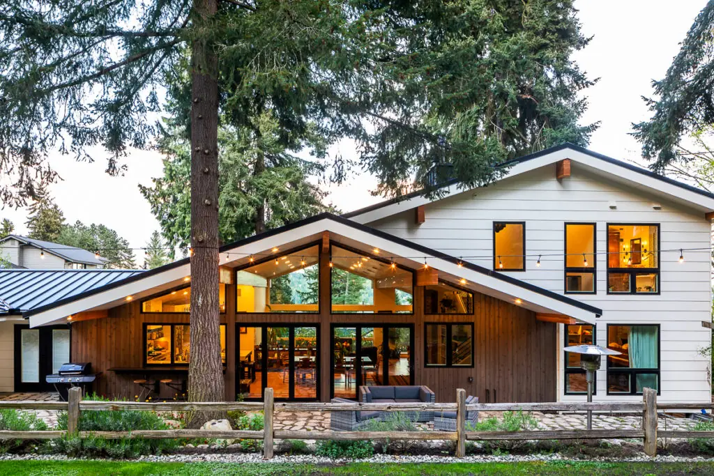 Finished home addition project