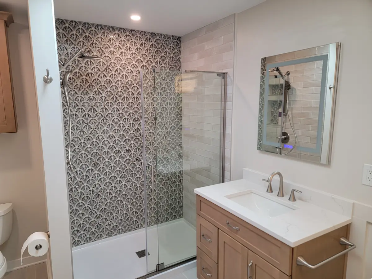 Bathroom tile remodel