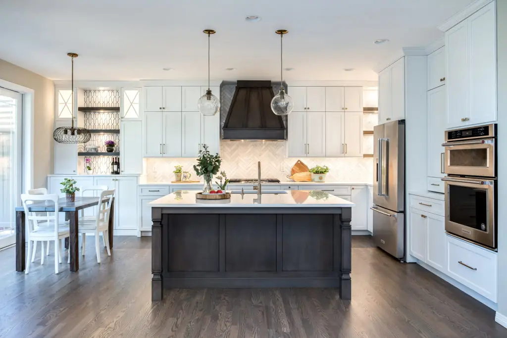 Classic kitchen remodel with wood cabinetry